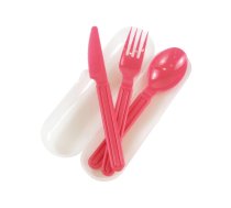 Galda piederumu komplekts caurspidiga karbina Foody asorti caurspidigs/zils/zals/roza 8000303319184 ( 8000303319184 )