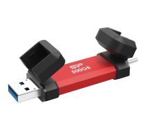 Silicon Power DS72 500 GB USB Type-A/USB Type-C 3.2 Gen 2 Red ( SP500GBUC3S72VPR ) Ārējais cietais disks