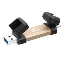 Silicon Power DS72 500 GB USB Type-A/USB Type-C 3.2 Gen 2 Gold ( SP500GBUC3S72VPG ) Ārējais cietais disks
