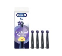 Braun Oral-B Radiant White 4 gab. melna - Uzgali elektriskajai zobu birstei ( IOWH 4PACK 602169 IO RB WB-4 iO refill Whitening 4 iO refill Whitening Black 4 iO S Radiant EB4 ) mutes higiēnai