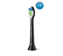 Sonicare Optimal White birstes uzgaļi (8gab.) melns HX6068/88 ( HX6068/88 8720689036467 PHIHX606888 ) mutes higiēnai