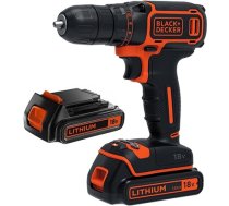 BLACK DECKER Cordless Drill BDCDC18B-QW 18 V 2x 1.5 Ah Li-Ion BDCDC18B-QW (5035048645574) ( JOINEDIT87153256 )