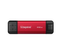Kingston Dual Portable Solid-State Drive USB Type-A and Type-C 512 GB Solid-state drive interface USB 3.2 Gen 2 Read speed 1050 MB/s ( SPSD/512GB ) SSD disks