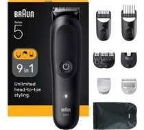 Braun 9-in-1 Grooming Kit All-in-One Kit Series 5 AIO5540 Cordless Number of length steps 14 Black ( 7500435245029 15568150 80789921 AIO5540 BRNAIO5540 ) matu bārdas Trimmeris