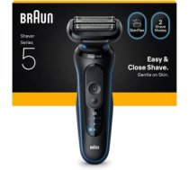 Braun Electric Shaver Series 5 52-B1000s Operating time (max) 50 min Wet Dry Black/Blue ( 8700216646130 1296915 52B1000S 52-B1000s 52-B1000s Lightblue ) Vīriešu skuveklis