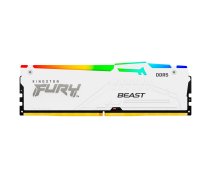 Kingston Technology FURY Beast 16GB 6400MT/s DDR5 CL32 DIMM White RGB EXPO ( KF564C32BWEA 16 ) operatīvā atmiņa