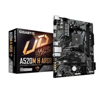 GIGABYTE Mainboard A520M H ARGB - Micro ATX - Socket AM4 - AMD A520 A520M H ARGB (4719331879822) ( JOINEDIT87908682 ) pamatplate mātesplate