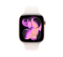Apple Watch Series 11 42mmRose Gold /Light Blush Sport Band - S/M ( MEU04ET/A 0195950619126 MEU04MP/A MEU04MP-A MEU04QL/A MEU04QN/A MEU04RK/A MEU04WF/A MEU04ZR/A ) Viedais pulkstenis smartwatch