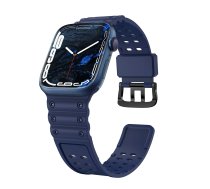 Hurtel Strap Triple Protection pasek Apple Watch SE 8 7 6 5 4 3 2 1 (41 40 38 mm) opaska bransoleta granatowy ( 9145576276129 )