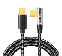 Joyroom USB C cable angled - USB C for fast charging and data transfer 100W 1.2 m black (S-CC100A6) ( S CC100A6 137600-uniw 6956116725860 JYR651 ) USB kabelis