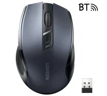 Mysz optyczna Ugreen MU006 bezprzewodowa USB 2.4GHz / Bluetooth 5.0 4000 DPI - czarna ( 6957303898558 148566 90855 )