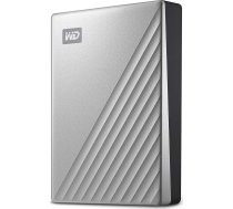 Western Digital „My Passport Ultra“ 4 TB nešiojamas išorinis kietasis diskas su USB-C/USB3.0 prievadu 2 5 colio metalinės apdailos RTL 6791106000 (0718037864112) ( JOINEDIT76174805 )
