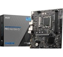 MSI PRO H610M-G (H610 S1700 mATX DDR5) ( 7D46 075R 4719072942663 PRO H610M-G PROH610M-GDDR5 ) pamatplate mātesplate