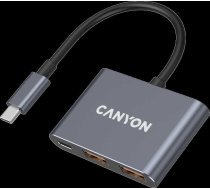CANYON hub DS-3 3in1 USB-C Dark Grey ( CNS TDS3 14800323 ) USB centrmezgli
