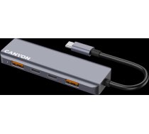 CANYON hub DS-18 5in1 USB-C Grey ( CNS TDS18 14800335 ) USB centrmezgli