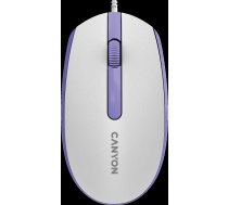 CANYON pelė M-10 su laidu Baltas Lavender CNE-CMS10WL (5291485015114) ( JOINEDIT85055320 )