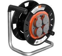 Orno Splash-proof cable reel IP44 4x2P+Z 16A 230V H05RR-F 3x1.5mm2 25m ( 5908254846984 13773788 CR-4 ) elektrības pagarinātājs