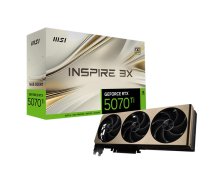 MSI GEFORCE RTX 5070 TI 16G INSPIRE 3X OC GeForce RTX 5070 Ti 16 GB GDDR7 HDMI ports 1 PCI Express Gen 5 ( 4711377317160 GeForce RTX 5070 Ti 16G INSPIRE 3X OC V531-245R ) video karte