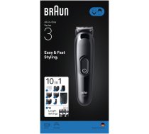 Braun 10in1 Hair Clipper Set All-in-One Series 3 AIO3560 Cordless Number of length steps 14 Black ( AIO3560 15452519 8700216429511 ) matu bārdas Trimmeris