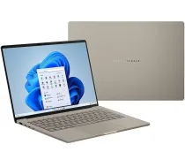 Nešiojamas kompiuteris ASUS ZenBook A14 OLED UX3407QA-QD289W - Snapdragon X1-26-100 14" 16GB 512GB W11H Kreminis 90NB1501-M00UN0 (4711636262095) ( JOINEDIT94654718 ) Portatīvais dators