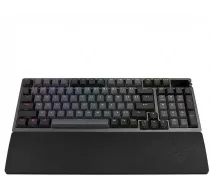 ASUS ROG Azoth 96 HE cablelose Gaming-klaviatūra 8.000Hz Ekranas RGB - ROG HFX V2 Magnet-Switches ISO juodas 90MP040H-BKDA20 (4711636009126) ( JOINEDIT88154743 ) klaviatūra