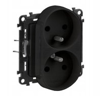 Legrand VALENA LIFE gniazdo 2p+z przeslona do ramek wielokrotnych czarne 16A 250V 756300 756300 (3414972604932) ( JOINEDIT82865046 )