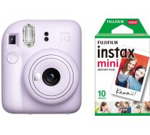 Fujifilm Instax Mini 12 Camera + Instax Mini Glossy (10pl) Lilac Purple ( 4779051161683 05966FJF 10000408944 1395675 4741326405303 ) Digitālā kamera