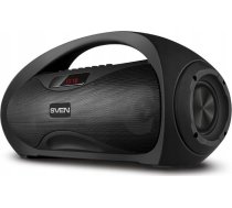 SVEN PS-425 2x6W; LED display; FM radio; USB/SD-card support; AUX; Microphone input (karaoke);Lighting ( SV 019624 ) pārnēsājamais skaļrunis