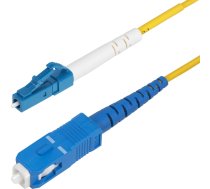 StarTech.com 5m (16.4ft) LC to SC (UPC) OS2 Single Mode Fiber Cable - patch cable - 5 m - yellow ( SPSMLCSC OS2 5M ) kabelis vads