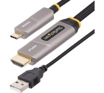 Kabel StarTech .com 30ft (9.15m) USB-C to HDMI 2.0 Active Optical Cable 4K 60Hz - Kabel HDMI - 24 pin USB-C meski zu HDMI USB (nur Strom) 145B-USBC-HDMI4K-AOC (065030898201) ( JOINEDIT71187314 ) kabelis video audio