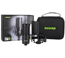 Shure SM4-K-KIT - condenser microphone externally polarised handle popfilter case ( SM4 K KIT ) Mikrofons