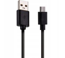 Setty cable USB - microUSB 1 0 m 2A black R ( GSM165042 ) USB kabelis