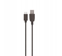 Setty USB kabelis 1m 2A micro USB melns R ( GSM100633 ) USB kabelis