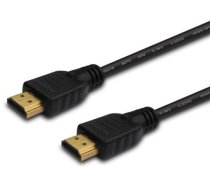 SAVIO CL-196 HDMI cable 3 m black gold-plated connectors v2.0 high speed ethernet/3D ( CL 196 SAVKABELCL-196 ) kabelis video audio