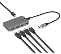 STARTECH.COM 4-Port USB-A Hub 5Gbps Busbetrieben Typ A auf 4x USB-A 3.0 Hub USB-C-Netzteil Port Mini Reisehub-Verteiler USB Splitter 5G4AC-USB-A-HUB (0065030906227) ( JOINEDIT80170914 ) USB centrmezgli