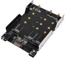 Silverstone SST-SDP12 - 3.5 Zoll fur 2x M.2 SATA und 1x M.2 NVMe SSD Mounting Adapter Bracket ( SST SDP12 40183 ZUWE-413 ) SSD disks