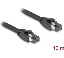 DeLOCK network cable RJ-45 Cat.8.1 S/FTP up to 40 Gbps (black 10 meters) ( 80237 ) kabelis vads