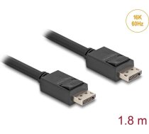 DeLOCK cable DisplayPort 2.1 male DisplayPort male 16K 80 Gbps black 1.8 meters ( 81175 ) kabelis vads