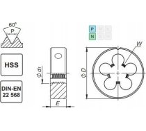 Fanar NARZYNKA UNF 1/2-20 DIN-22568 (2A) HSS 800 N1-121001-4231 (5900920196461) ( JOINEDIT63754819 )