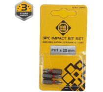 Forte IMPACT SCREWDRIVER BIT PH1X25MM 3PCS 14964972 (4770364125980) ( JOINEDIT73025287 )