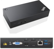 Lenovo ThinkPad USB-C Dock - Denmark Refurbished (5715063873960) ( 03X7194 RFB ) dock stacijas HDD adapteri