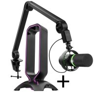 Trust GXT 265 Cintar Kopfhorerstander + GXT 255+ ONYX Professionelles Mikrofon mit Arm GABU-294 ( JOINEDIT50235115 )