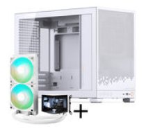 Jonsbo D32 STD PC-Gehause + TRYX PANORAMA Komplett-Wasserkuhlung ARGB - 240mm weis GABU-614 ( JOINEDIT80292135 )
