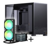 Jonsbo D32 STD PC-Gehause + TRYX PANORAMA SE Komplett-Wasserkuhlung ARGB - 240mm schwarz GABU-618 ( JOINEDIT79734821 ) ventilators