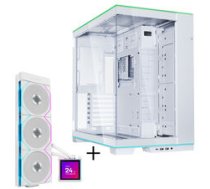 Lian Li O11 Dynamic EVO RGB PC-Gehause Bundle + HydroShift II LCD-S 360TL AiO- weis GABU-771 ( JOINEDIT86890802 ) Datora korpuss