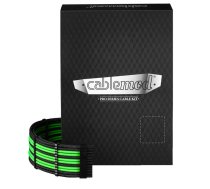 CableMod C-Series Pro ModMesh Sleeved 12V-2x6 12VHPWR Dual StealthSense Cable Kit for Corsair RMi RMx (Black Label) - schwarz/hell grun CM-PCSR-16X2KIT-NKKLG-R-SS (0703670116391) ( JOINEDIT70955972 )