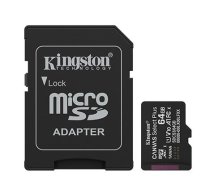 Kingston 64GB microSDXC Canvas Select Plus Gen3 100MB/s A1 Card + Adapter ( SDCS3/64GB ) atmiņas karte