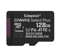 Kingston 128GB micSDXC Canvas Select Plus Gen3 150R A1 Single Pack w/o ADP ( SDCS3/128GBSP ) atmiņas karte