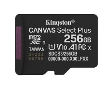 Kingston Technology 256GB micSDXC Canvas Select Plus Gen3 150R A1 Single Pack w/o ADP ( SDCS3/256GBSP ) atmiņas karte