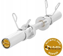 GOP050 (+CLAMPS) OLYMPIC SHORT BAR 5KG 50CM HMS ( 17 60 027 ) Sporta aksesuāri
